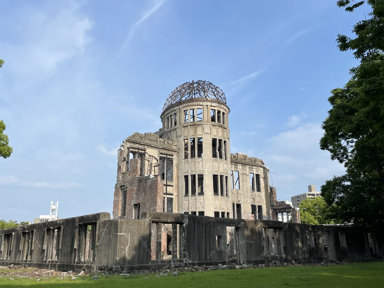 Detail of the dome's brickwork—maintained against structural decay since 1945 through periodic reinforcement